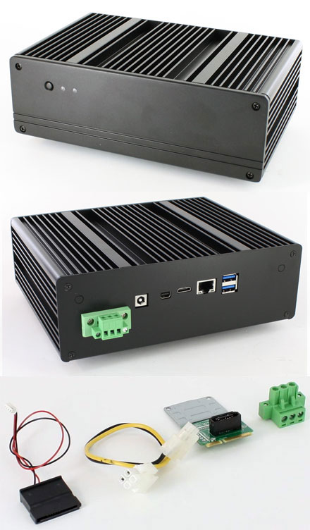 Blackpete-NUC V2 barebone (with Intel D34010WYB, Core i3-4010U CPU) <b>[FANLESS]</b> *new*