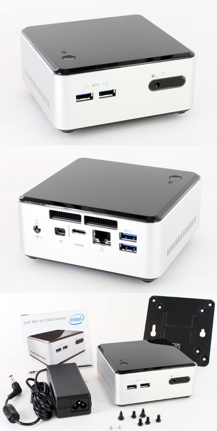 Intel D34010WYKH NUC (Intel Core i3-4010U CPU 2x 1.7Ghz, 1x HDMI, 1x dP, 2x Mini-PCIe, 2.5" HDD/SSD support)